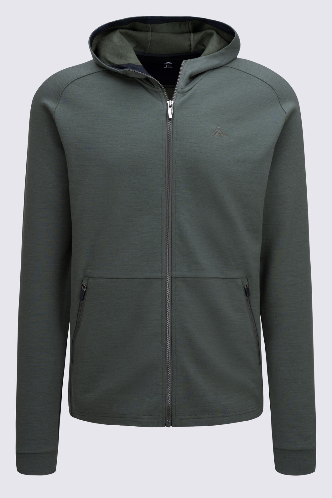 Macpac Men's Craigieburn Hooded Merino Blend Jacket, Kombu Green, hi-res