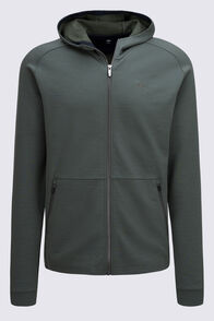 Macpac Men's Craigieburn Hooded Merino Blend Jacket, Kombu Green, hi-res