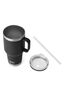 YETI® Rambler® Mug with Straw Cap — 35 oz, Black, hi-res