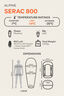 Macpac Large Serac 800 Down Sleeping Bag (-14&deg;C), Cherry Tomato, hi-res