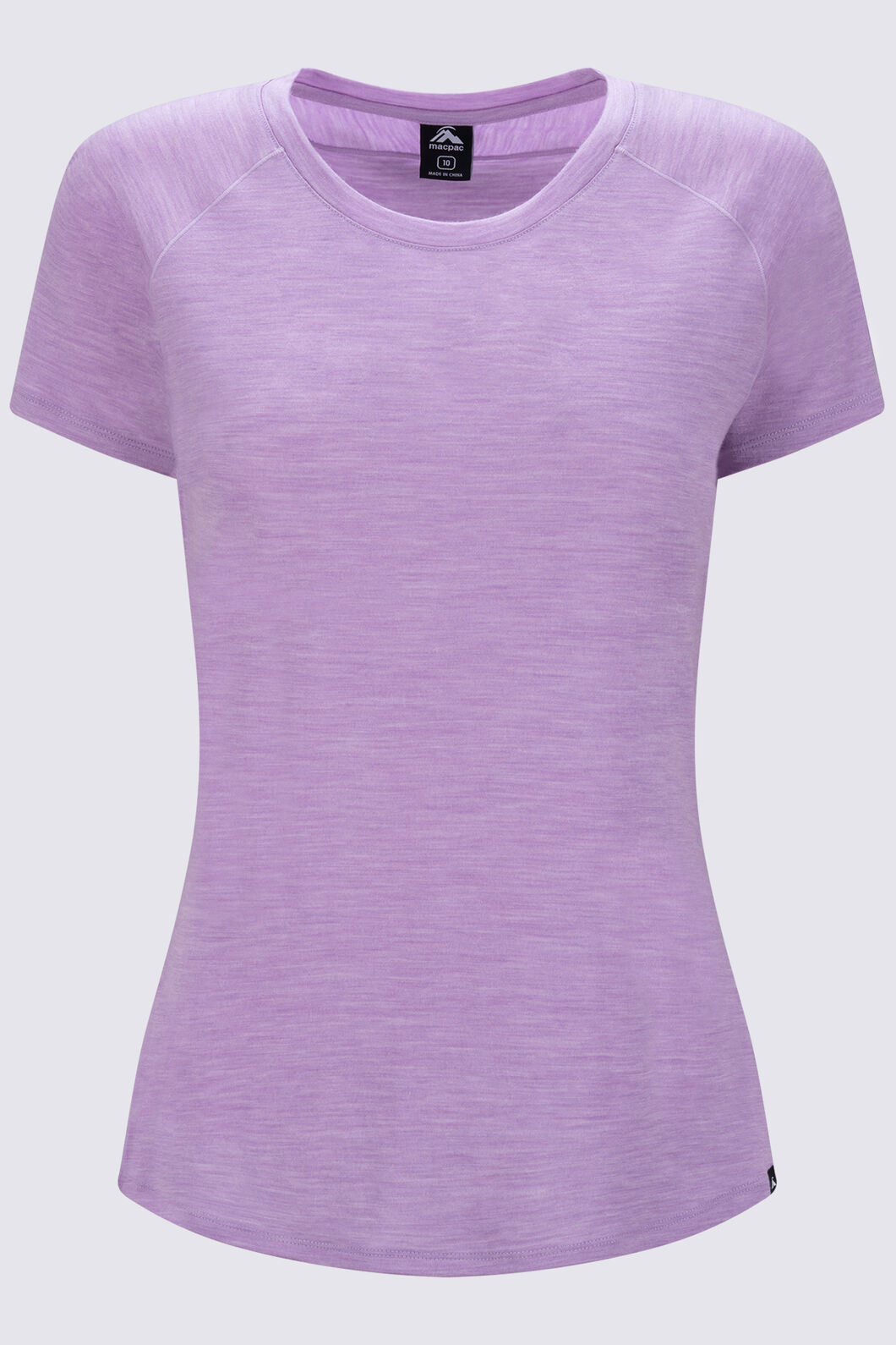 Macpac Women's Ella 180 Merino T-Shirt, Lupine Marle, hi-res