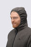 Macpac Mens Mountain Hooded Fleece Jacket, Beluga, hi-res