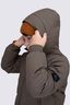 Macpac Kids' Riley Insulated Hooded Jacket, Tarmac, hi-res