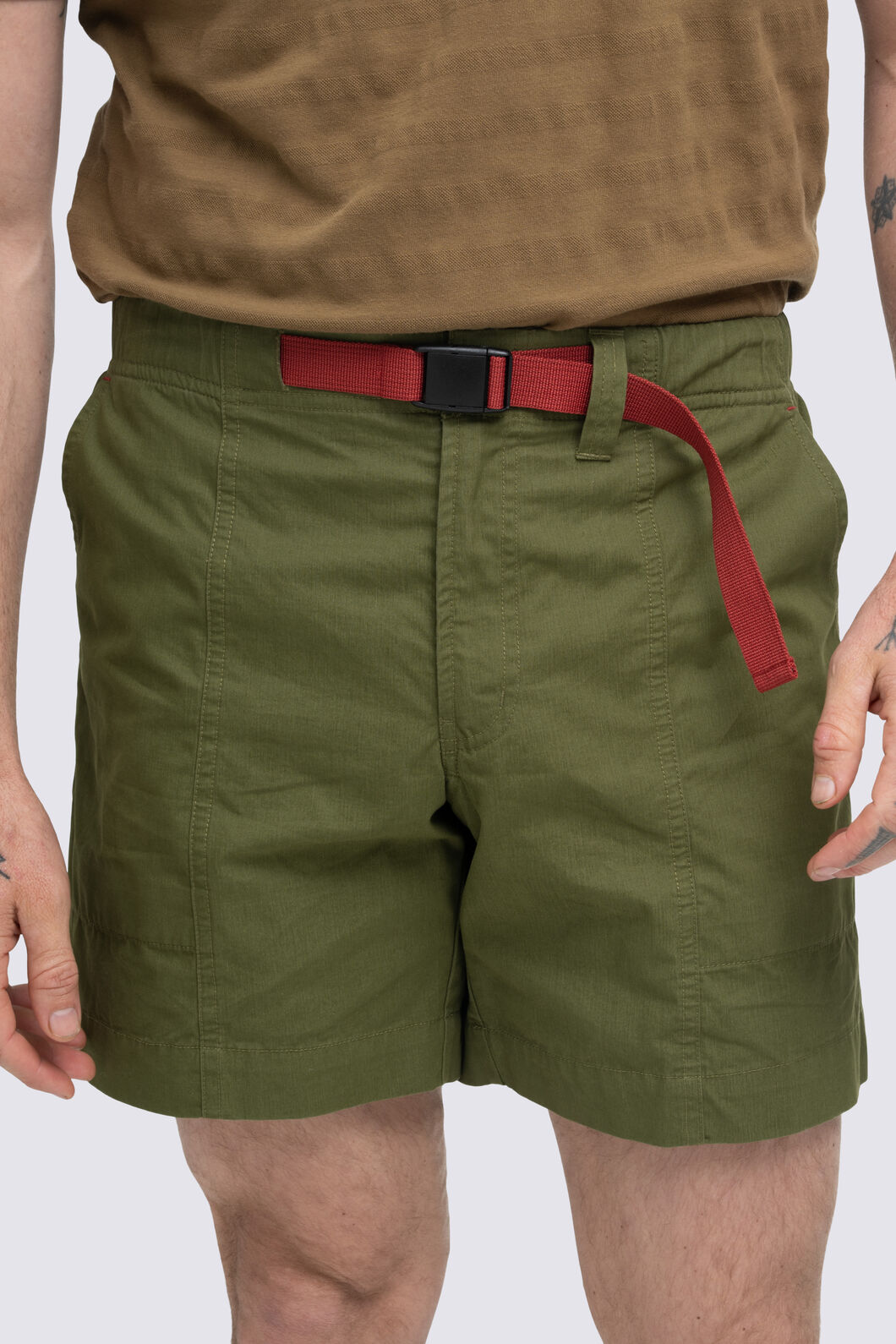 Macpac Men's Pass Shorts, Cypress/Tandoori Spice, hi-res