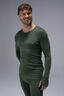 Macpac Men's 220 Merino Long Sleeve Top, Bronze Green, hi-res