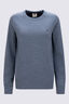 Macpac Women&rsquo;s 280 Merino Long Sleeve Crew, Stormy Weather Marle, hi-res