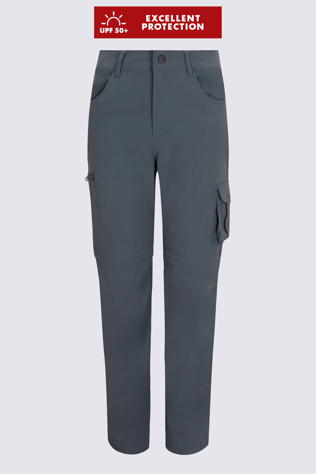 Macpac Kids' Rockover Convertible Pants, Turbulence, hi-res