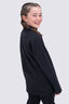 Macpac Kids' Ruru Fleece Pullover, Black, hi-res