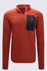 Macpac Men's Crest Fleece Pullover, Picante, hi-res