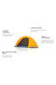 Zempire Mono 1 Person Hiking Tent, Orange, hi-res