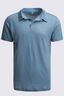Macpac Men's Lydon 145 Merino Blend Polo, Smoke Blue, hi-res