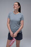 Macpac Women's Ella 180 Merino T-Shirt, Surf Spray Stripe, hi-res