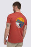 Macpac Men's Abstract Nature New Cotton Short Sleeve T-Shirt, Tandoori Spice, hi-res