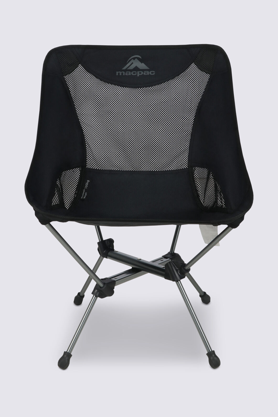 Macpac Lightweight Chair, Black/Black, hi-res