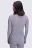 Macpac Women's 220 Merino Long Sleeve Top, Light Grey Marle, hi-res