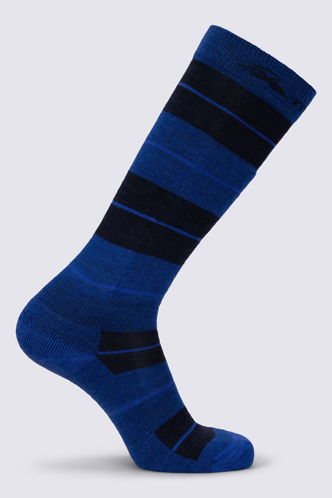 Macpac Merino Blend Ski Sock, Sodalite Blue/Baritone Blue, hi-res