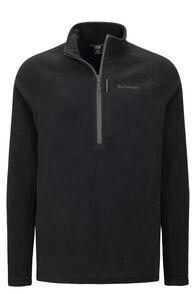 Macpac Men's Tui Fleece Pullover, Black, hi-res