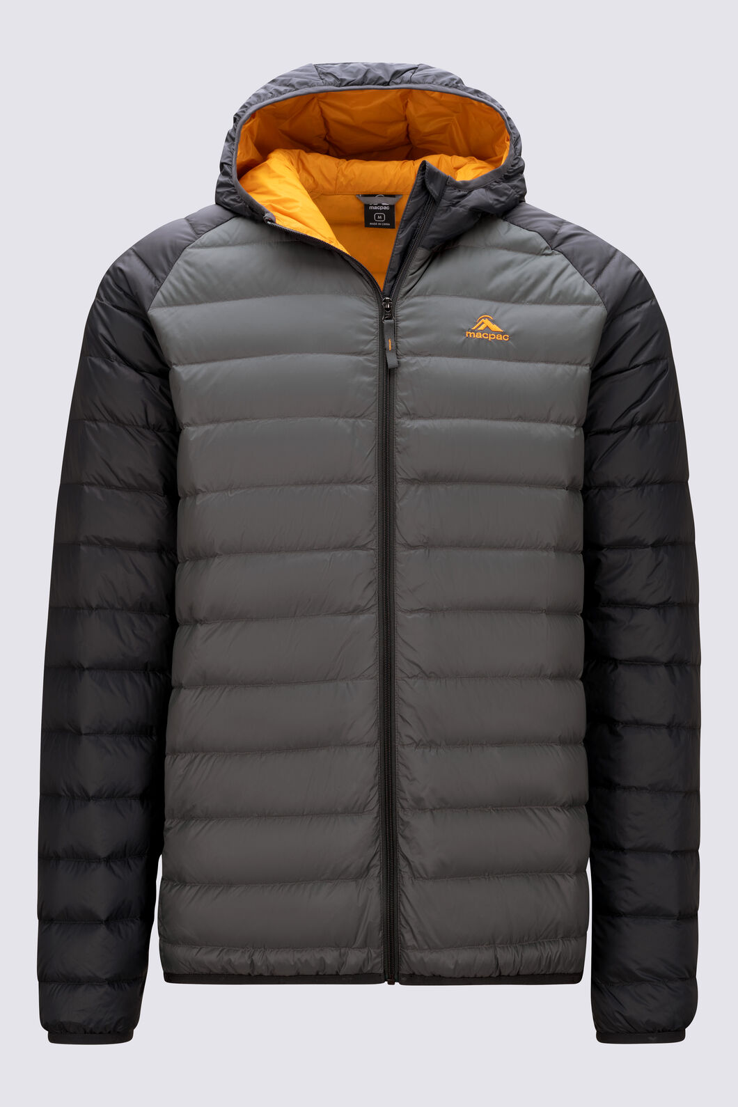 Macpac Men's Uber Light Hooded Down Jacket ♺, Smoked Pearl/Asphalt, hi-res