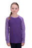 Macpac Kids' Geothermal Long Sleeve Top, Chalk Violet/Passion Flower, hi-res