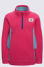 Macpac Kids' Heritage Fleece Pullover, Honeysuckle/Dusty Turquoise, hi-res