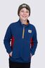 Macpac Kids' Heritage Fleece Pullover, Estate Blue/Emboldened, hi-res