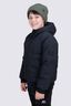 Macpac Kids' Riley Insulated Hooded Jacket, Black, hi-res