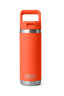 YETI&reg; Rambler&reg; Bottle with Straw Cap &mdash; 18 oz, Papaya, hi-res