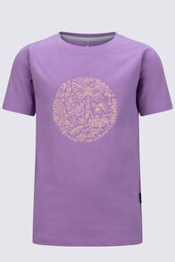 Macpac Kids&rsquo; Natural Journey T-Shirt, African Violet, hi-res