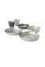 Sea to Summit Detour Stainless Steel 2 Person Collapsible Dinnerware Set, Steel/Laurel Wreath, hi-res