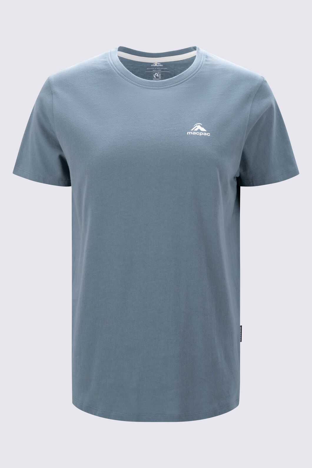 Macpac Women's Te Papakura O Taranaki NP Fairtrade Organic Cotton T-Shirt, Goblin Blue, hi-res