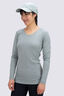 Macpac Women's 150 Merino V-Neck Top, Lilypad, hi-res