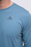 Macpac Men's Stamp Fairtrade Organic Cotton Long Sleeve T-Shirt, Captains Blue, hi-res