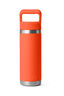 YETI&reg; Rambler&reg; Bottle with Straw Cap &mdash; 18 oz, Papaya, hi-res