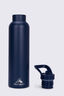 Macpac Insulated Standard Bottle with Straw Lid — 630ml, Navy, hi-res