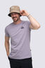 Macpac Men's Vintage Embroidered Fairtrade Organic Cotton T-Shirt, Lavender Grey, hi-res