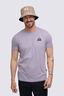 Macpac Men's Vintage Embroidered Fairtrade Organic Cotton T-Shirt, Lavender Grey, hi-res