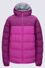 Macpac Kids' Halo Hooded Down Jacket, Boysenberry/Rose Violet, hi-res