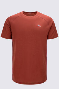 Macpac Men's Cass Short Sleeve T-Shirt, Burnt Henna Marle, hi-res