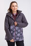 Macpac Women's Lyford Snow Jacket, Nine Iron/Wisteria Print, hi-res