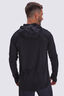 Macpac Men's Trail Long Sleeve Hooded T-Shirt, Black, hi-res