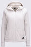 Macpac Women's Waffle Sherpa Hooded Jacket, Moonbeam, hi-res