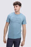 Macpac Men's Cross Lines 180 Merino T-Shirt, Blue Oasis, hi-res