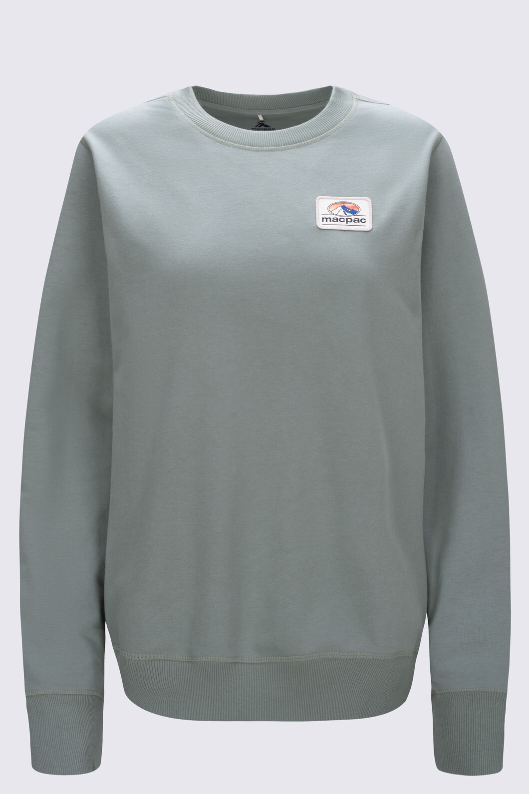 Macpac Women's Fairtrade Organic Cotton Crew, Lilypad, hi-res