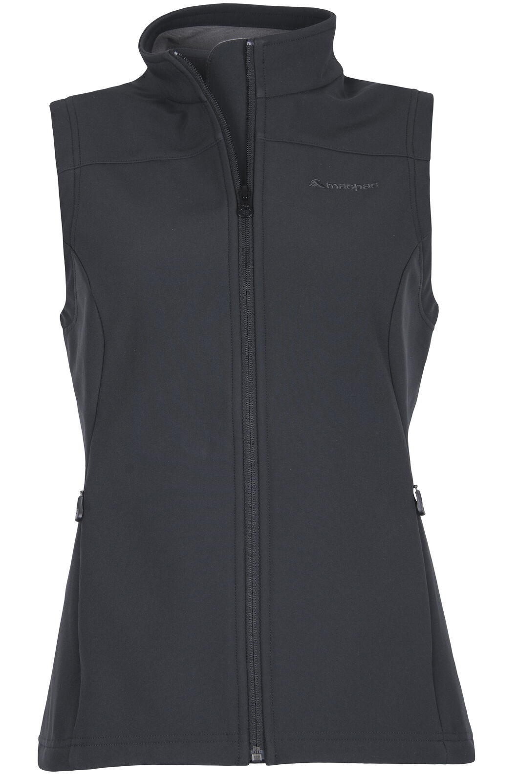 Macpac Sabre Softshell Vest &mdash; Women's, Black, hi-res
