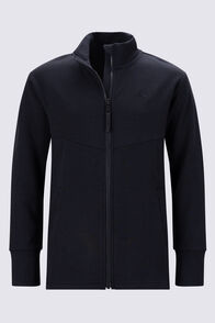 Macpac Kids' Moonlight Merino Jacket, Black, hi-res
