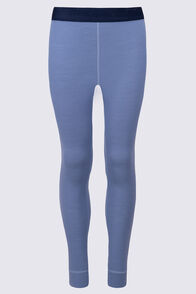 Macpac Kids' 220 Merino Long Johns, Stonewash, hi-res