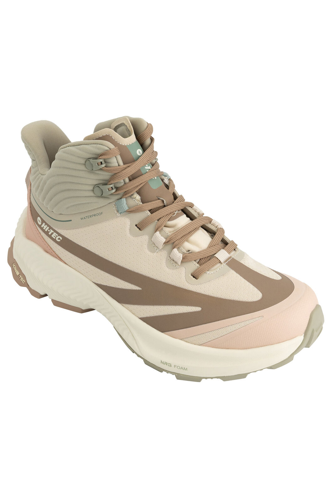 Hi-Tec Women's Nomad Mid WP Outdoor Shoes, Whitecap Grey/Warm Taupe, hi-res