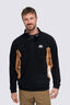 Macpac Men's Heritage Fleece Pullover, Black/Bone Brown, hi-res