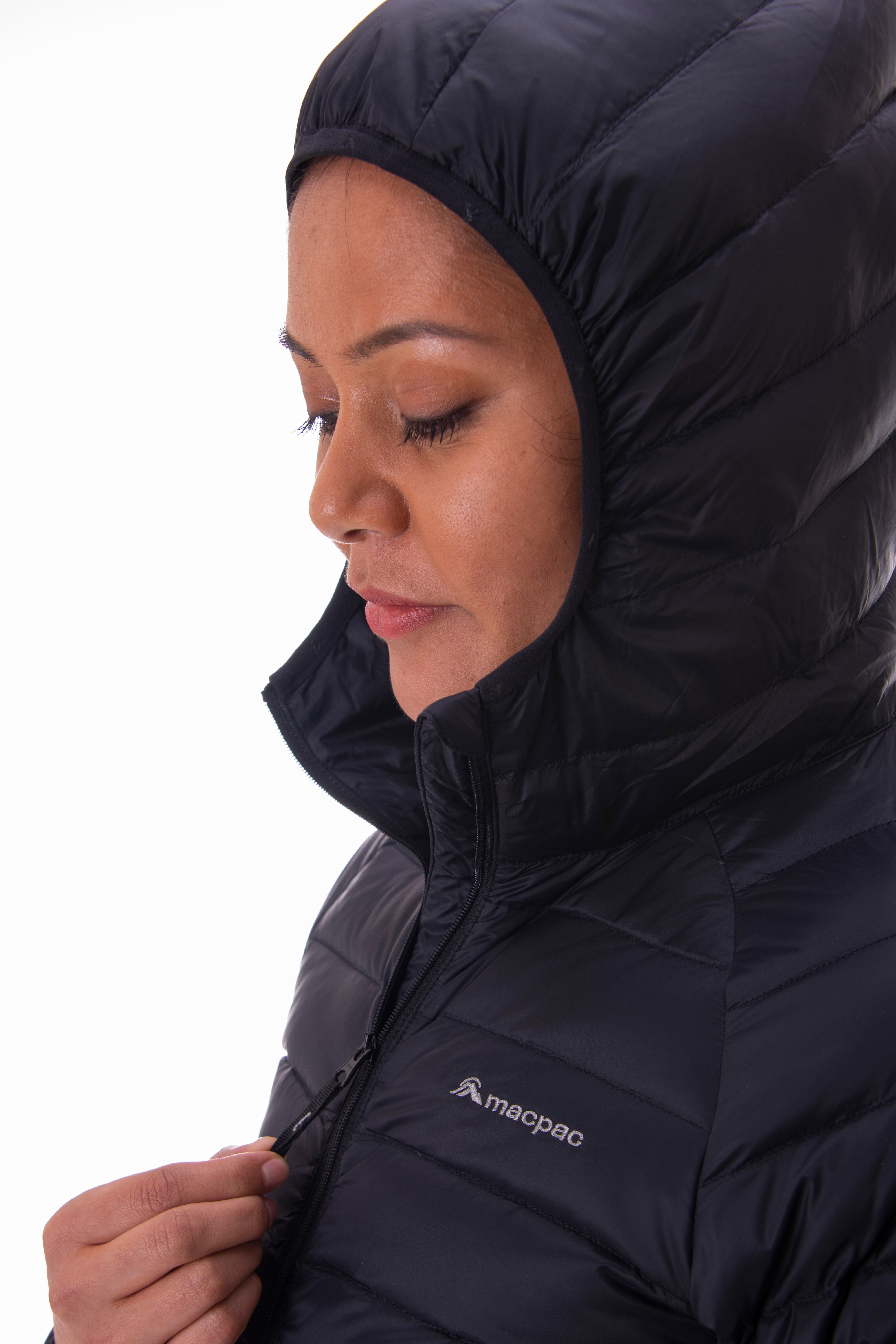 macpac uber light hooded down jacket
