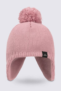Macpac Baby Earmuff Beanie, Peachskin, hi-res